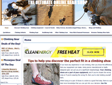 Tablet Screenshot of climbnrock.com